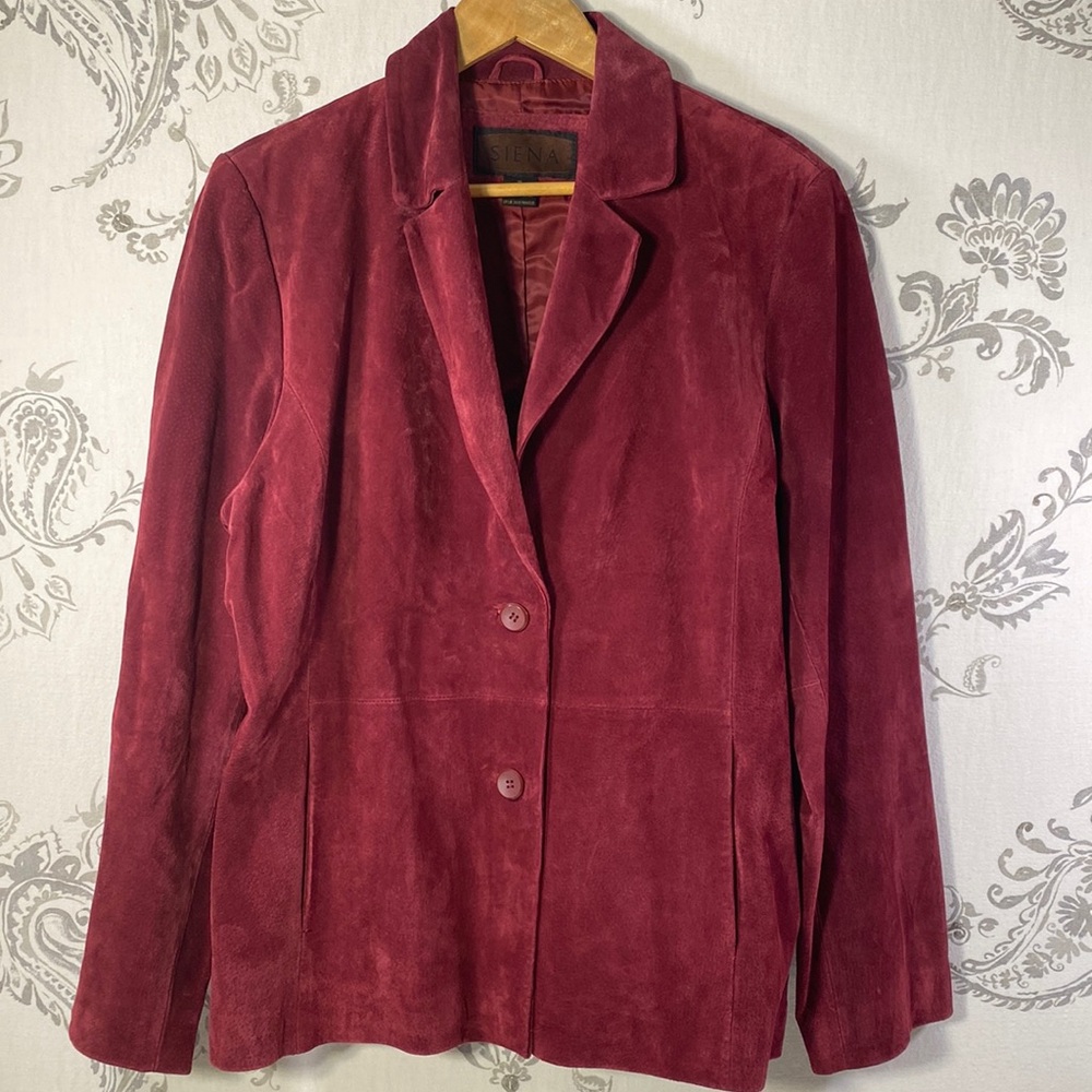 Siena Maroon Suede
Leather Jacket Double Button
Southwestern Casual